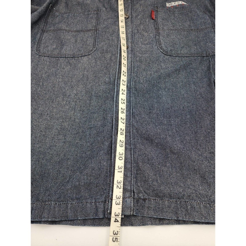 History Iceberg Denim Jean Trucker Jacket Italy Size XL - Picture 10 of 10
